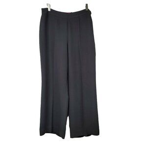 Vintage Anne Klein Black Dress Pants Sz 12 Hong Kong Business Office Career LNC